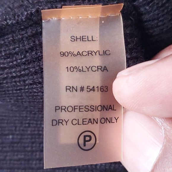 Calvin Klein Mock Neck Color Block Black and Pink Sweater Dress Women's Size M - Picture 4 of 13